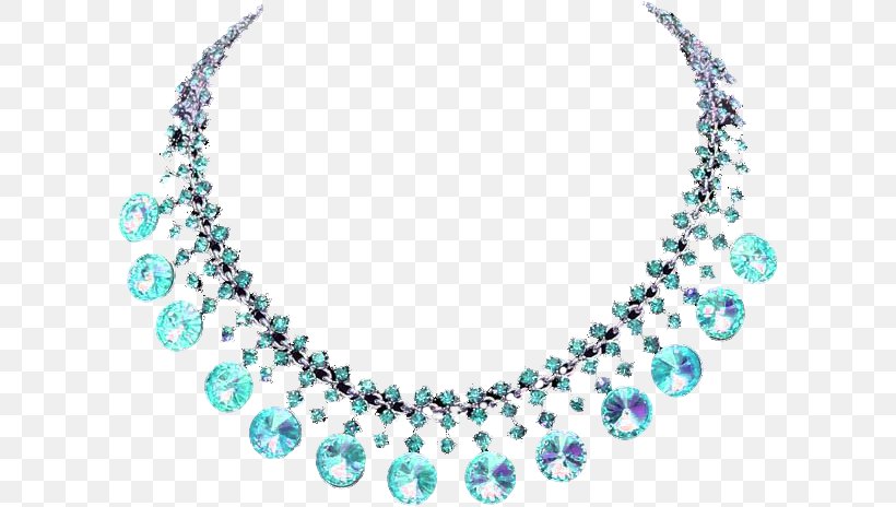 Necklace Clip Art, PNG, 604x464px, Necklace, Aqua, Bijou, Blue, Body Jewelry Download Free