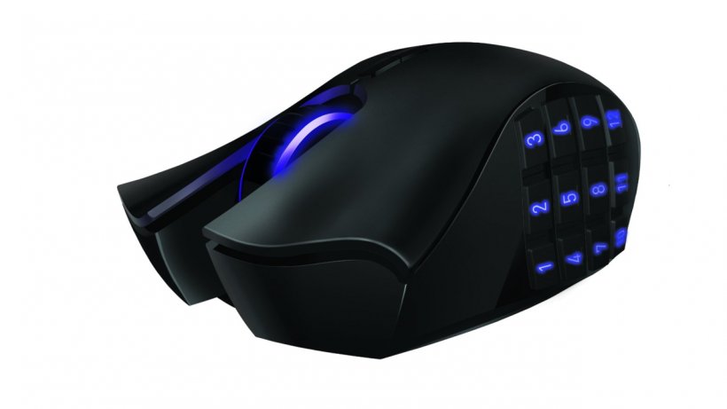 Computer Mouse Razer Naga Wireless Razer Inc. Video Game, PNG, 1280x720px, Computer Mouse, Button, Computer Component, Computer Hardware, Dots Per Inch Download Free