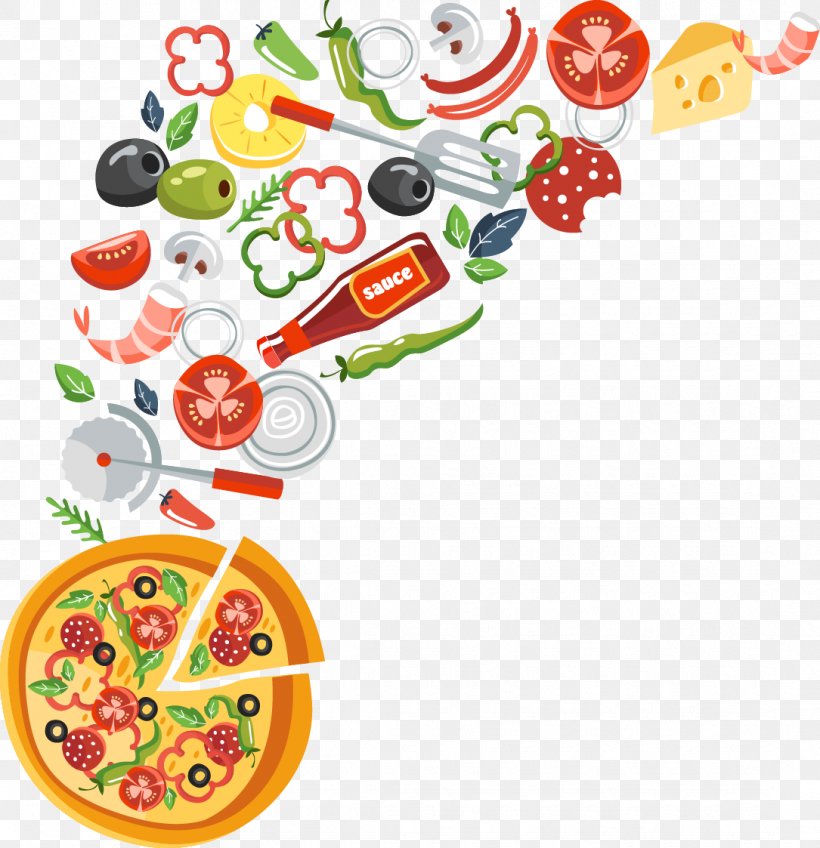 Pizza Margherita Italian Cuisine Fettuccine Alfredo Fast Food, PNG, 1085x1123px, Pizza, Chef, Clip Art, Cooking, Cuisine Download Free