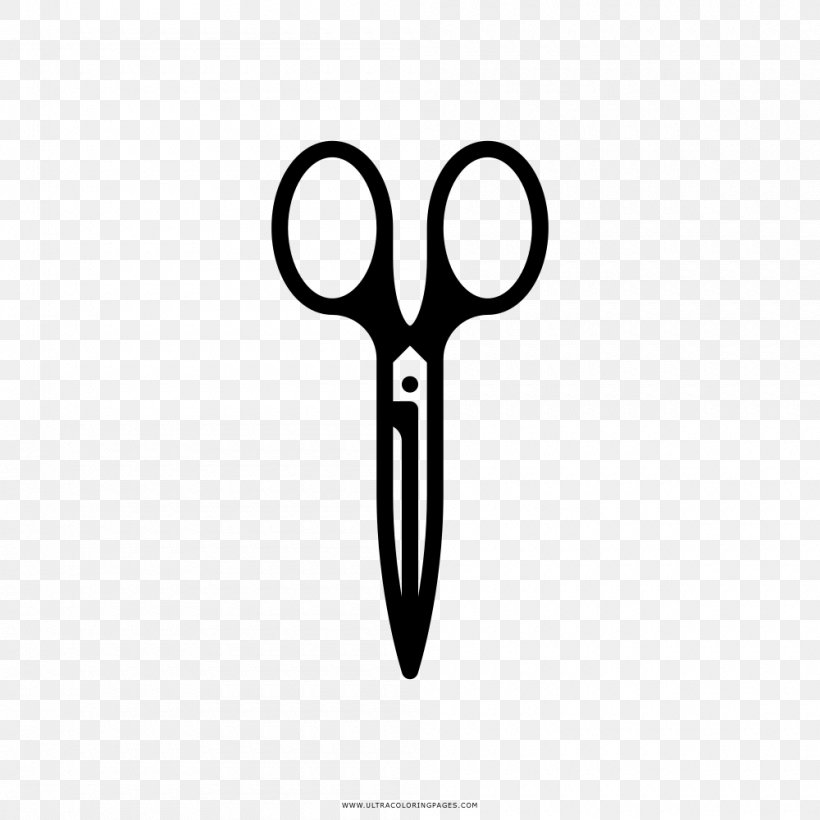 Scissors Drawing Coloring Book Ausmalbild, PNG, 1000x1000px, Scissors, Ausmalbild, Black And White, Coloring Book, Drawing Download Free