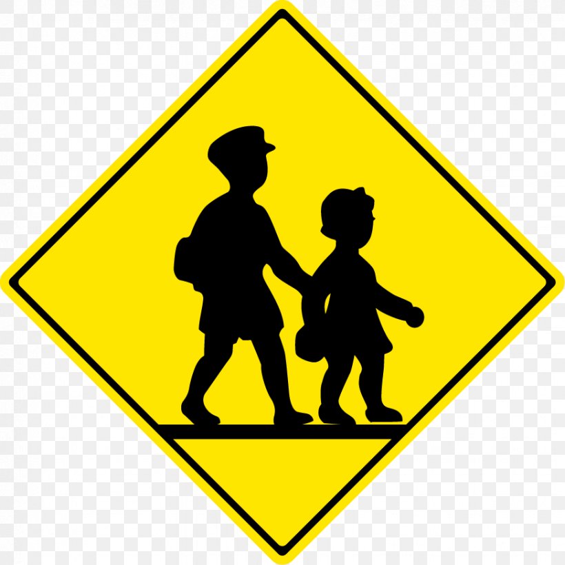 Traffic Sign Warning Sign School Road, PNG, 873x873px, Traffic Sign, Area, Artwork, Crossing Guard, Driving Download Free