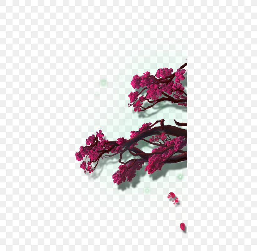 Tree, PNG, 375x800px, Tree, Branch, Floral Design, Flower, Magenta Download Free
