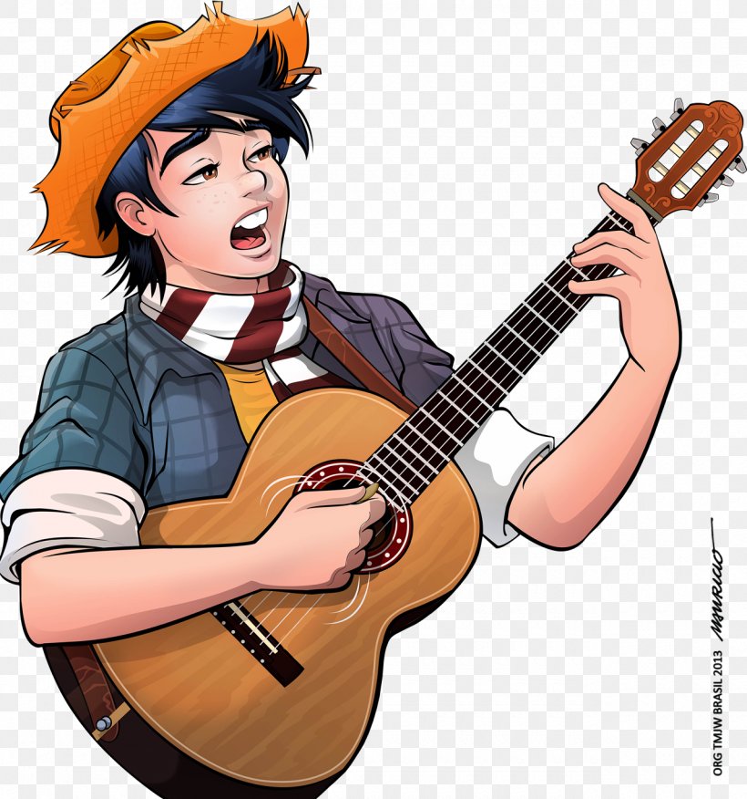 Acoustic Guitar Mauricio De Sousa Chuck Billy Chico Bento Moço Panini Comics, PNG, 1280x1368px, Watercolor, Cartoon, Flower, Frame, Heart Download Free