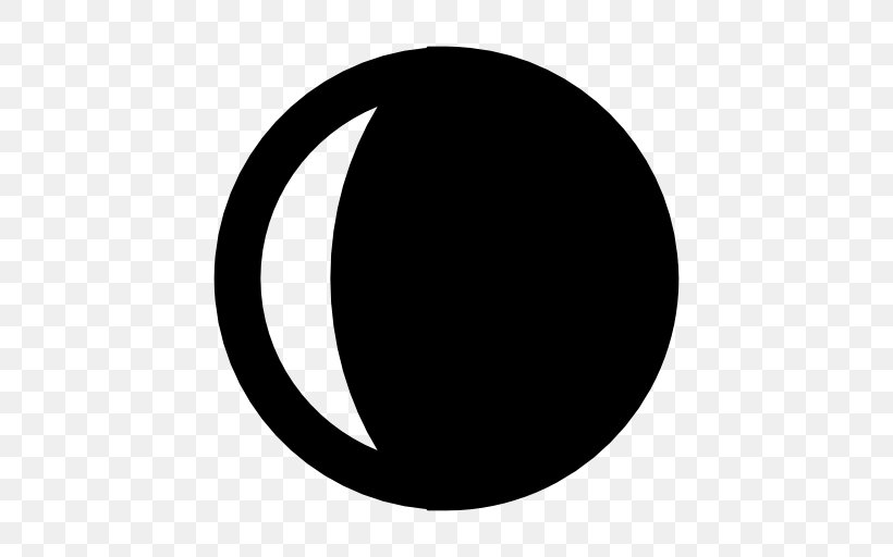 Lunar Phase Crescent Full Moon, PNG, 512x512px, Lunar Phase, Astronomy, Black, Black And White, Container Download Free