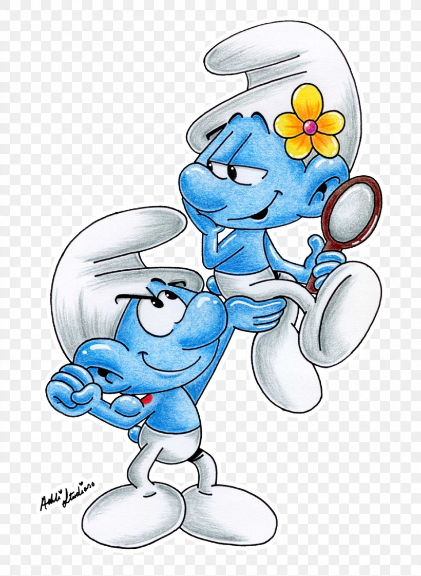 Hefty Smurf Smurfette Vanity Smurf Brainy Smurf The Smurfs, PNG, 930x1272px, Hefty Smurf, Area, Art, Brainy Smurf, Cartoon Download Free