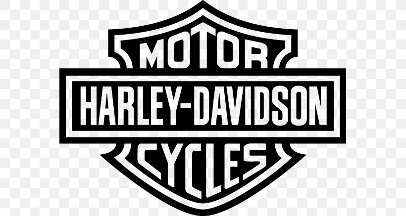 Harley-Davidson Logo Motorcycle Clip Art, PNG, 579x437px, Harleydavidson, Area, Black And White, Brand, Decal Download Free