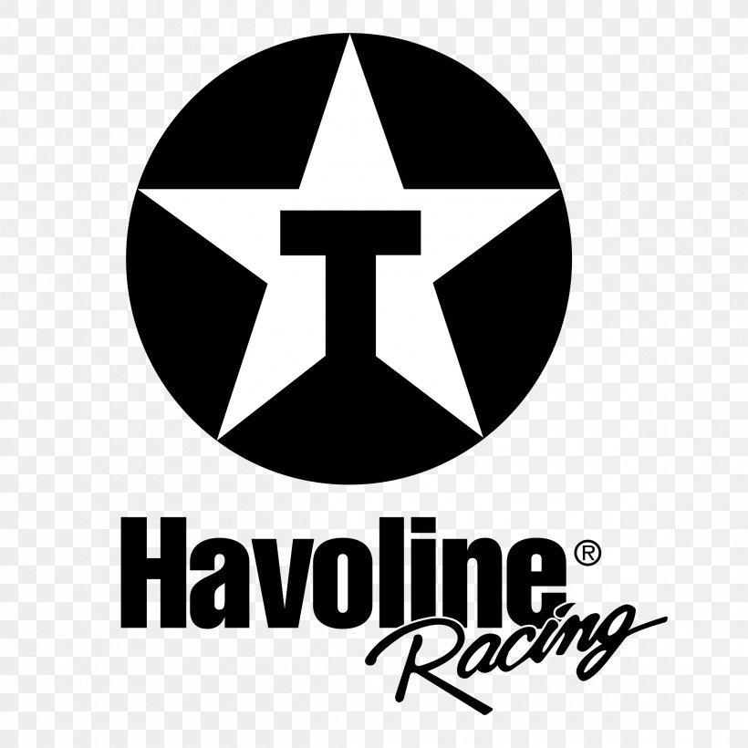 Logo Texaco Havoline Auto Racing Brand, PNG, 2400x2400px, Logo, Area, Auto Racing, Black And White, Brand Download Free