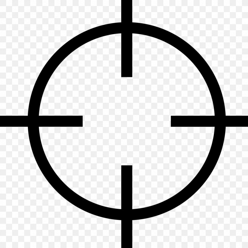 Reticle Clip Art, PNG, 980x980px, Reticle, Area, Black And White, Logo, Royaltyfree Download Free