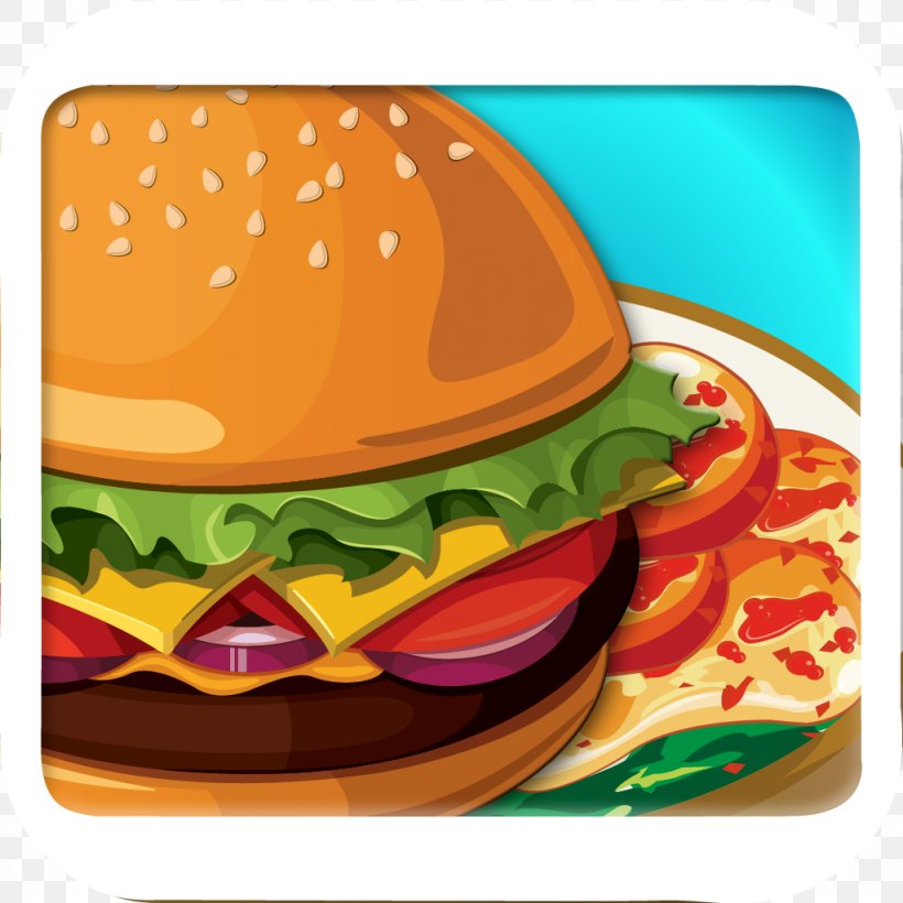 Hamburger Cheeseburger French Fries Fast Food KFC, PNG, 1024x1024px, Hamburger, Burger King, Cheeseburger, Chicken Patty, Dish Download Free