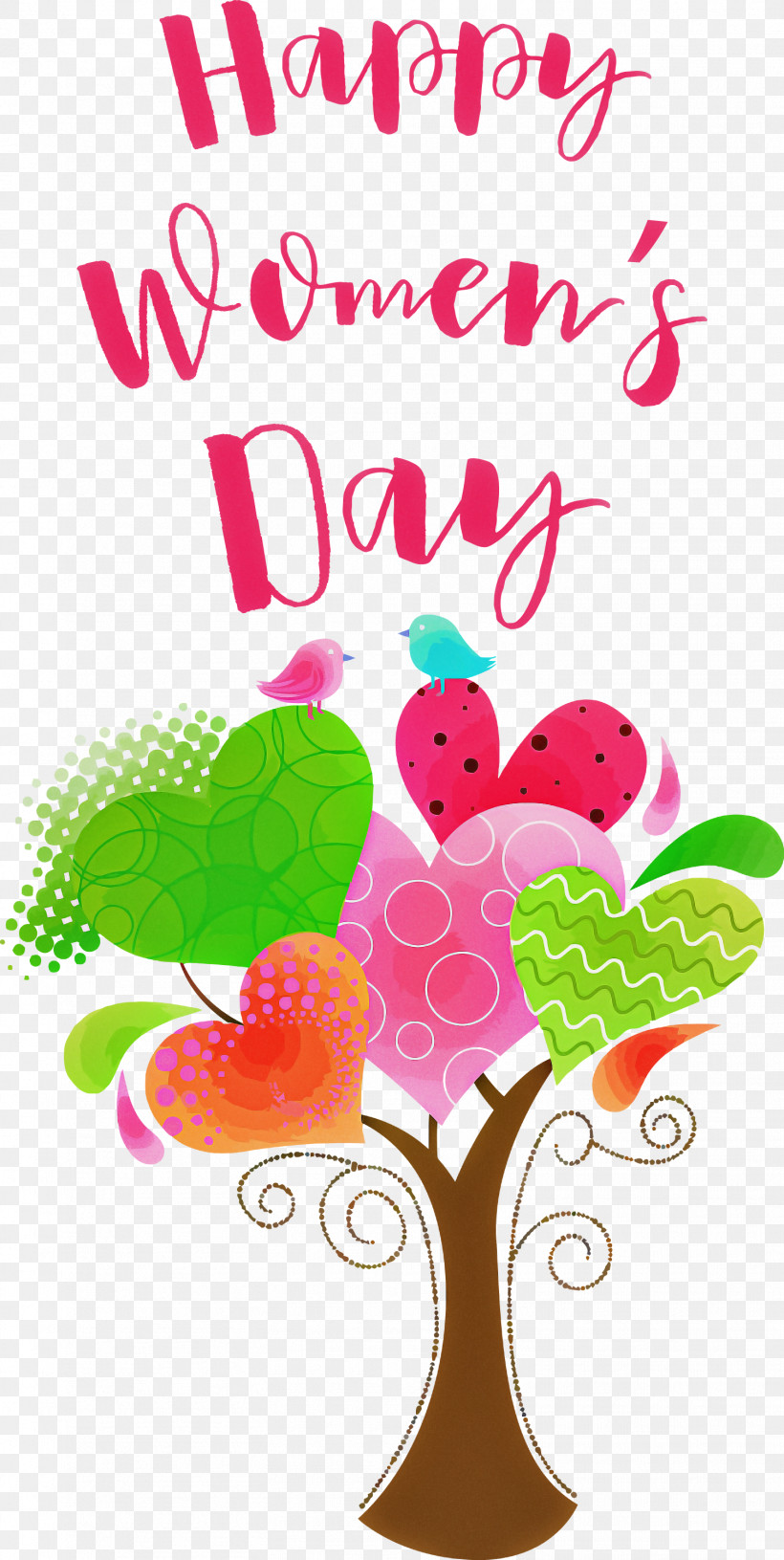 Happy Womens Day Womens Day, PNG, 1508x3000px, Happy Womens Day, Cartoon, Draft Document, Floral Design, Idea Download Free