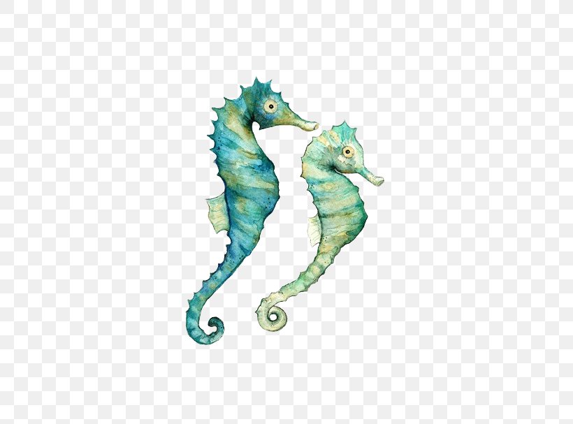Seahorse Watercolor Painting Art, PNG, 480x607px, Seahorse, Animal, Architecture, Art, Art Museum Download Free
