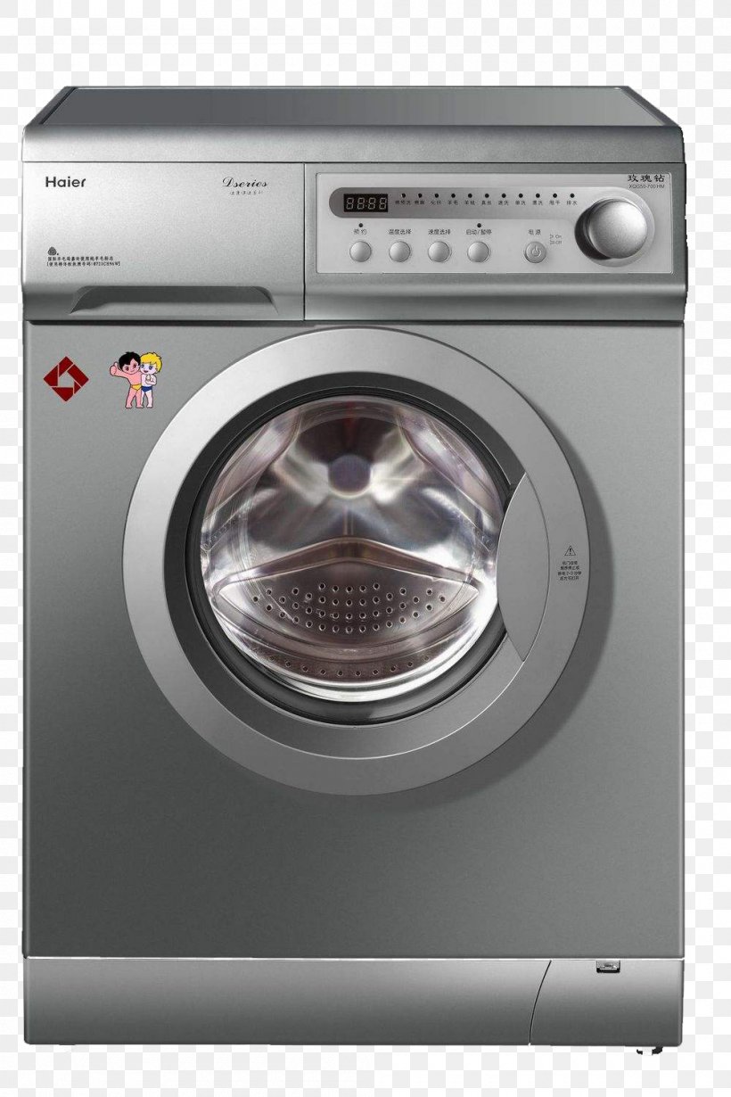Washing Machine Haier Home Appliance, PNG, 1000x1500px, Washing Machine, Bathroom, Clothes Dryer, Electricity, Electronics Download Free