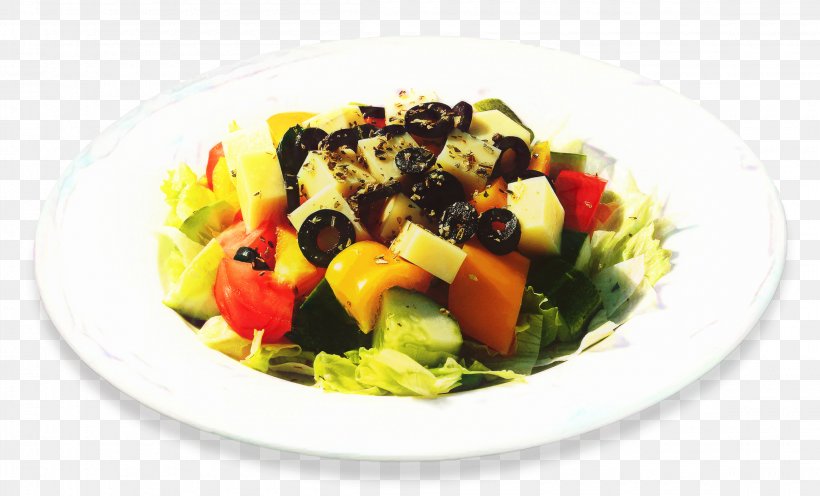 Greek Salad Vegetarian Cuisine Greens Greek Cuisine Garnish, PNG, 2300x1392px, Greek Salad, Brazilian Food, Cuisine, Dish, Food Download Free