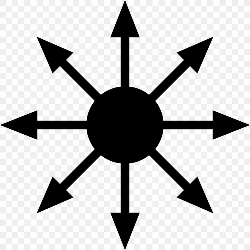 Sigil Chaos Magic Symbol Of Chaos Illuminates Of Thanateros, PNG, 1200x1200px, Sigil, Artwork, Belief, Black And White, Chaos Magic Download Free