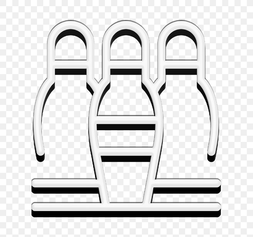 Bowling Icon Sports And Competition Icon, PNG, 736x768px, Bowling Icon, Area, Black And White, Line, Meter Download Free