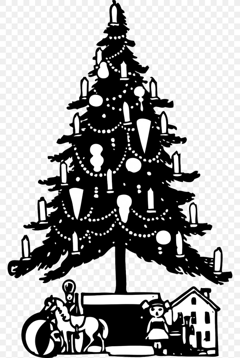 Christmas Tree Christmas Ornament Clip Art, PNG, 768x1223px, Christmas, Art, Black And White, Christmas Decoration, Christmas Ornament Download Free