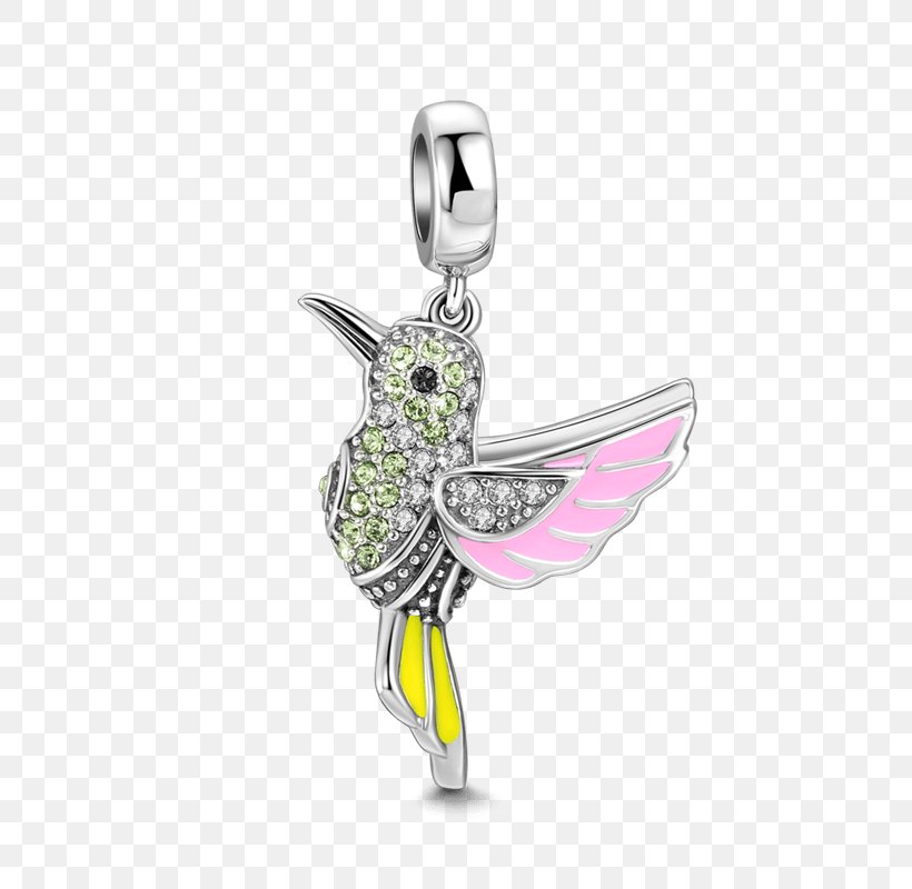 Earring Charms & Pendants Jewellery Silver Charm Bracelet, PNG, 800x800px, Earring, Bead, Beak, Bijou, Bird Download Free