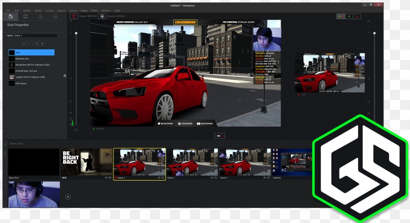 Streaming Media Computer Software Wirecast Broadcasting Video, PNG, 1828x998px, Streaming Media, Adobe Flash Media Live Encoder, Advertising, Automotive Design, Brand Download Free