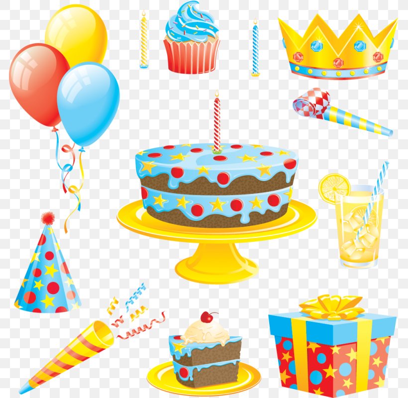 Vector Graphics Birthday Cake Clip Art Illustration, PNG, 800x800px, Birthday, Baked Goods, Baking, Baking Cup, Birthday Cake Download Free