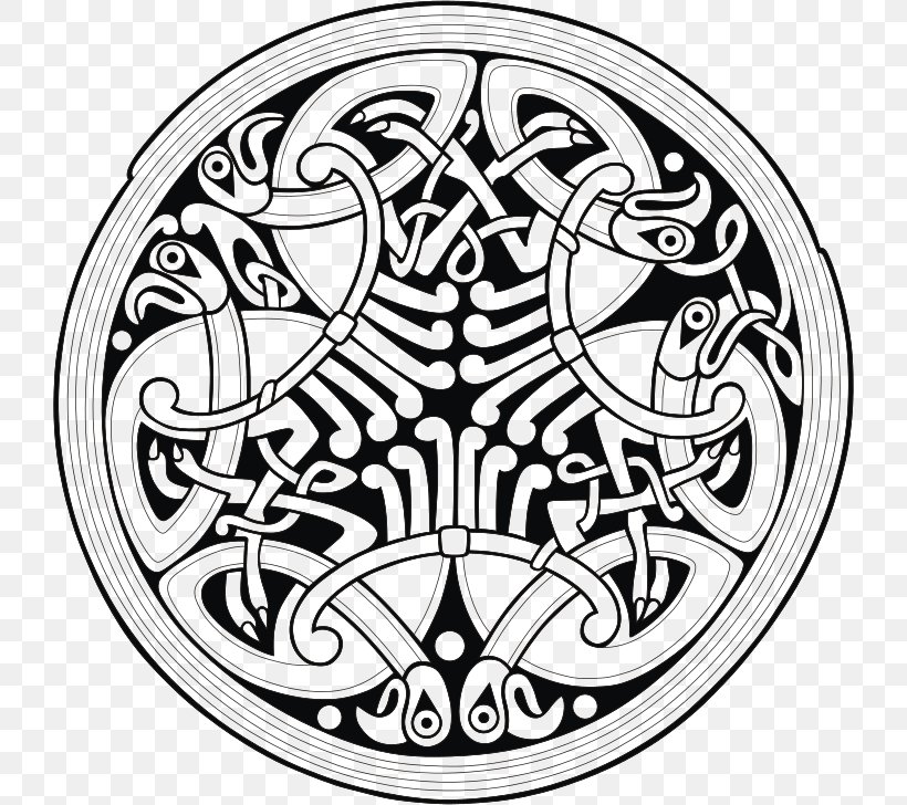 Celtic Knot Celtic Art Ornament, PNG, 728x728px, Celtic Knot, Area, Art, Black And White, Celtic Art Download Free