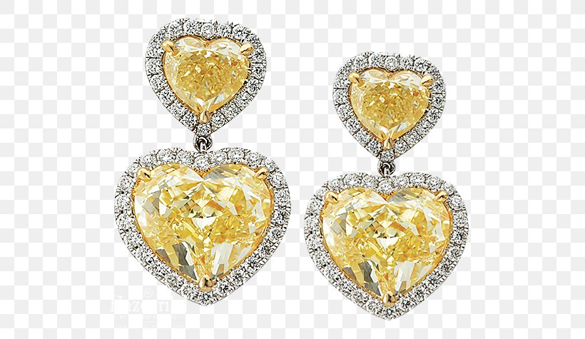 Earring Yellow Engagement Ring Diamond Sapphire, PNG, 544x475px, Earring, Bling Bling, Blingbling, Body Jewellery, Body Jewelry Download Free