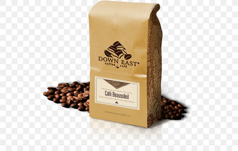 Jamaican Blue Mountain Coffee Coffee Bag Down East Coffee Drink, PNG, 525x519px, Coffee, Bag, Cafe, Coffee Bag, Coffee Roasting Download Free