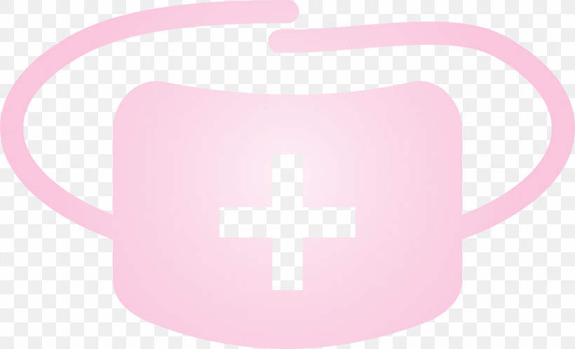 Medical Mask, PNG, 3000x1822px, Medical Mask, Cross, Material Property, Pink, Symbol Download Free