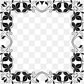 Picture Frames Flower Black And White Clip Art, PNG, 5137x6147px ...