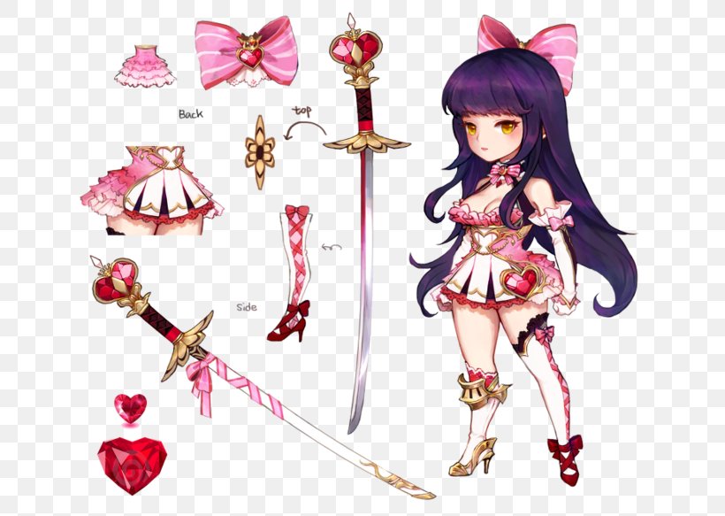 Seven Knights Character Model Sheet Concept Art, PNG, 658x583px, Watercolor, Cartoon, Flower, Frame, Heart Download Free
