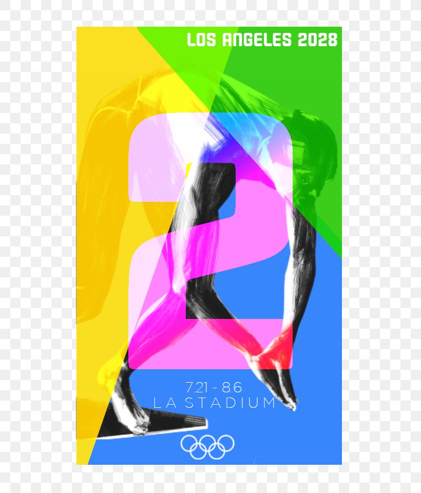 2028 Summer Olympics Los Angeles Graphic Design Logo, PNG, 700x960px