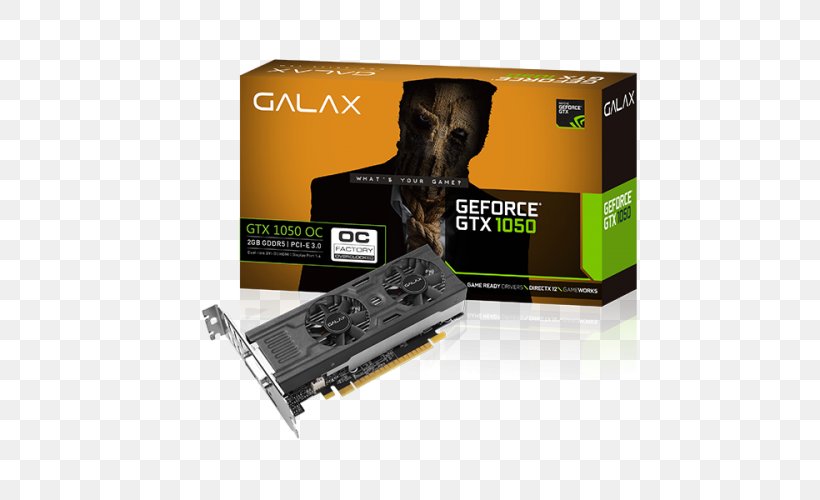 Graphics Cards & Video Adapters NVIDIA GeForce GTX 1050 Ti GDDR5 SDRAM Digital Visual Interface, PNG, 500x500px, Graphics Cards Video Adapters, Digital Visual Interface, Displayport, Electronic Device, Galaxy Technology Download Free