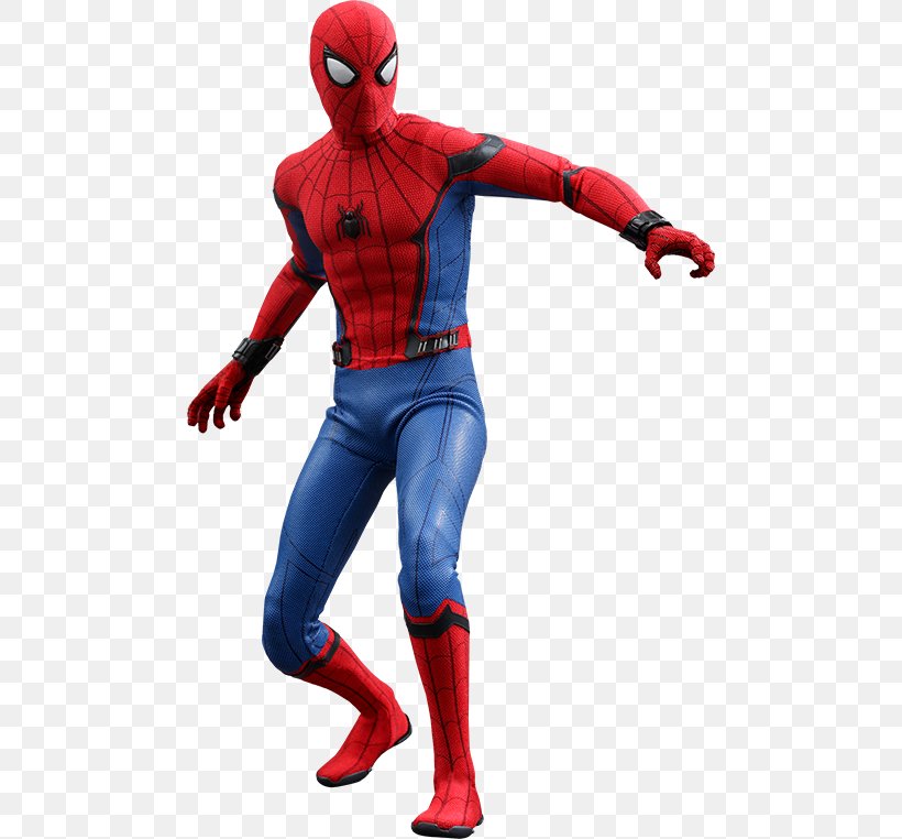 Spider-Man Action & Toy Figures Hot Toys Limited Sideshow Collectibles Marvel Cinematic Universe, PNG, 480x762px, Spiderman, Action Figure, Action Toy Figures, Amazing Spiderman, Comics Download Free