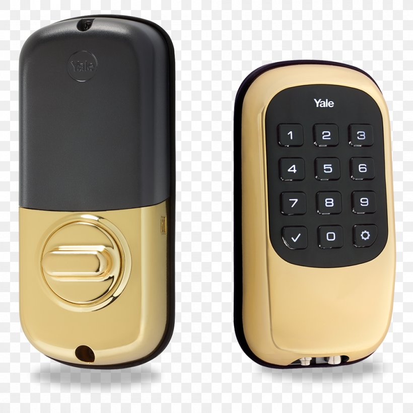 Lock Dead Bolt Yale Residential Zw Kf Push Bt Db B1L Zw Kf Push Bt Db B1L YRD110ZW619 Key, PNG, 1000x1000px, Lock, Brass, Dead Bolt, Hardware, Hardware Accessory Download Free