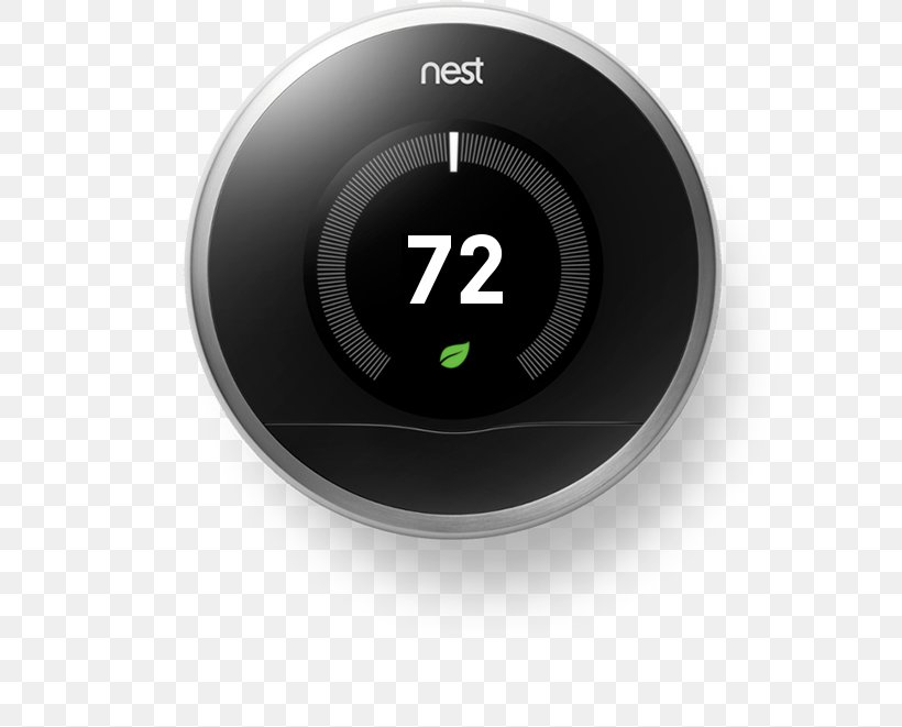 Nest Learning Thermostat Nest Labs Smart Thermostat Programmable Thermostat, PNG, 621x661px, Nest Learning Thermostat, Automation, Central Heating, Electronics, Gauge Download Free