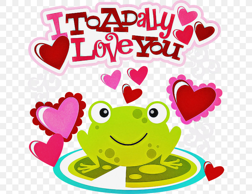 Pink Text Heart Love Sticker, PNG, 648x631px, Pink, Frog, Heart, Love, Magenta Download Free