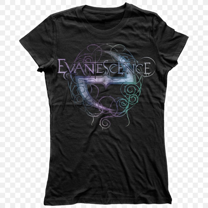 Concert T-shirt Clothing Top, PNG, 1000x1000px, Tshirt, Active Shirt, American Apparel, Amy Lee, Black Download Free