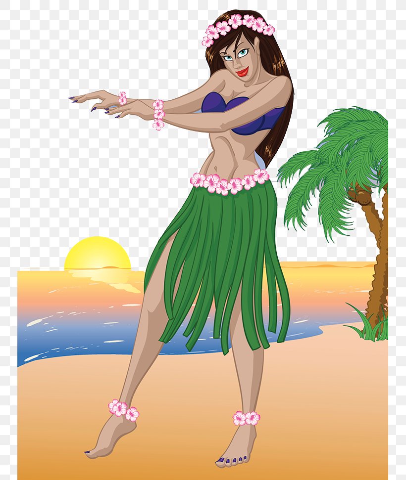 Hawaii Merrie Monarch Festival Hula Dance Illustration, PNG, 749x971px, Watercolor, Cartoon, Flower, Frame, Heart Download Free