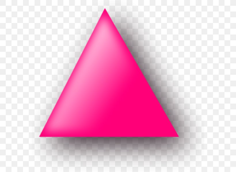Pink Triangle Clip Art, PNG, 600x598px, Triangle, Black Triangle, Cartoon, Color Triangle, Magenta Download Free