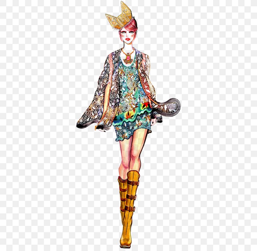 Runway Model Fashion Illustration Drawing, PNG, 334x800px, Watercolor, Cartoon, Flower, Frame, Heart Download Free