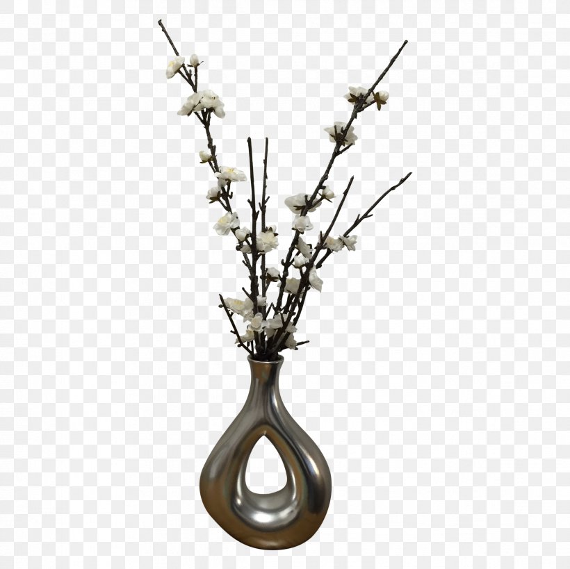 Vase Flower Silver Metal Plant Stem, PNG, 2338x2338px, Vase, Artifact, Artificial Flower, Branch, Chairish Download Free