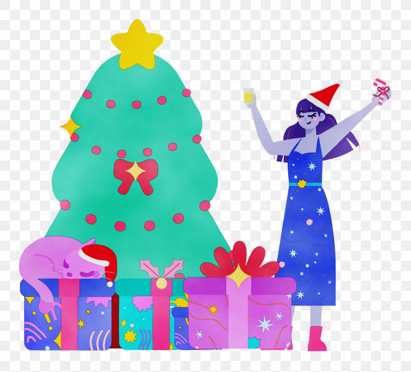 Christmas Tree, PNG, 2500x2265px, Christmas Tree, Bauble, Character, Christmas, Christmas Day Download Free