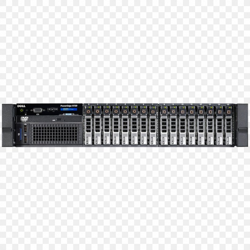 Dell PowerEdge R720 Intel Computer Servers, PNG, 1024x1024px, 19inch Rack, Dell, Audio Equipment, Audio Receiver, Central Processing Unit Download Free