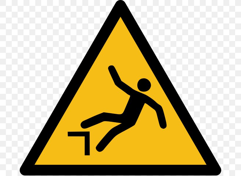 Falling Hazard Symbol Fall Protection Warning Sign, PNG, 686x600px, Falling, Area, Fall Arrest, Fall Protection, Hazard Download Free