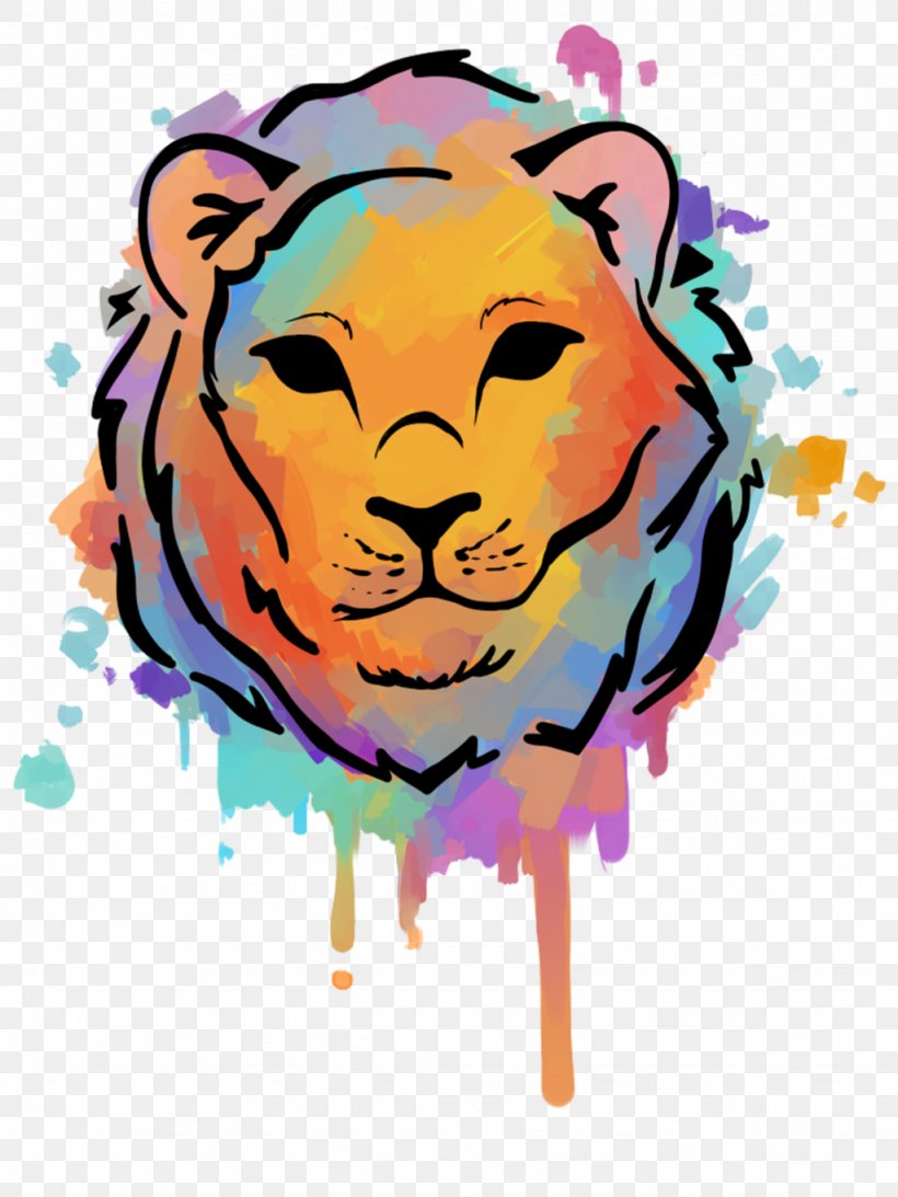 Lion Watercolor Painting Drawing Art Clip Art, PNG, 1024x1365px, Lion, Art, Big Cats, Carnivoran, Cartoon Download Free