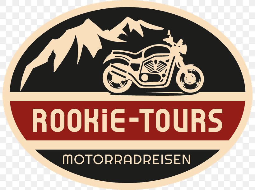 ROOKiE-TOURS Motorradreisen E.K. Logo Motorcycle Road Trip 78, PNG, 804x610px, Logo, Alps, Brand, Label, Motorcycle Download Free