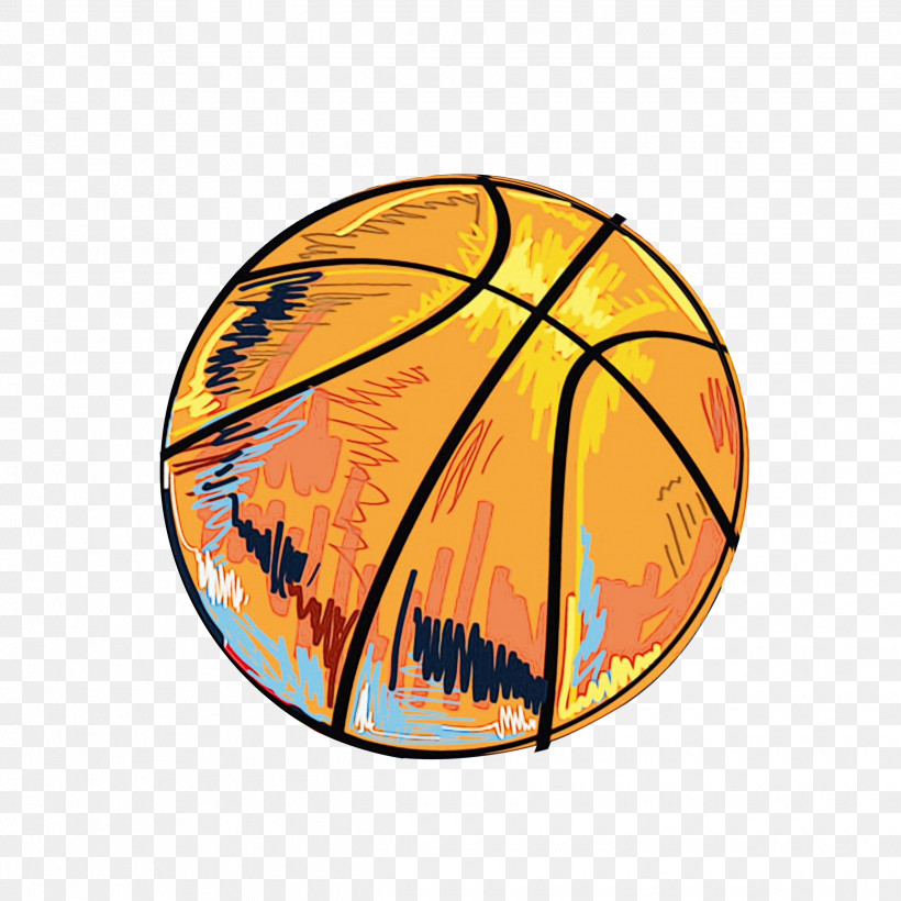 Soccer Ball, PNG, 2480x2480px, Watercolor, Ball, Basketball, Circle, Orange Download Free