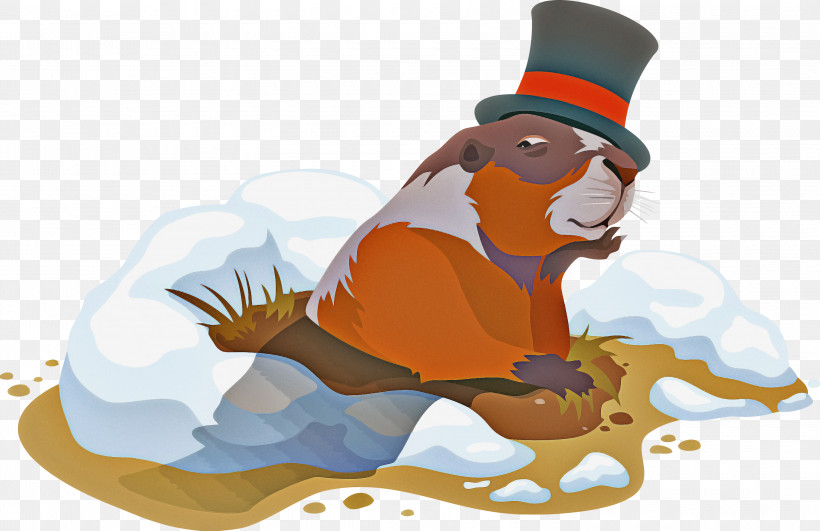 Groundhog Day Happy Groundhog Day Groundhog, PNG, 3000x1945px, Groundhog Day, Cartoon, Groundhog, Happy Groundhog Day, Spring Download Free