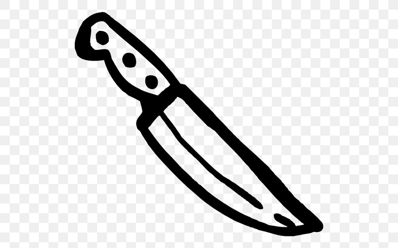 Knife Clip Art, PNG, 512x512px, Knife, Black And White, Cdr, Cold Weapon, Hardware Download Free