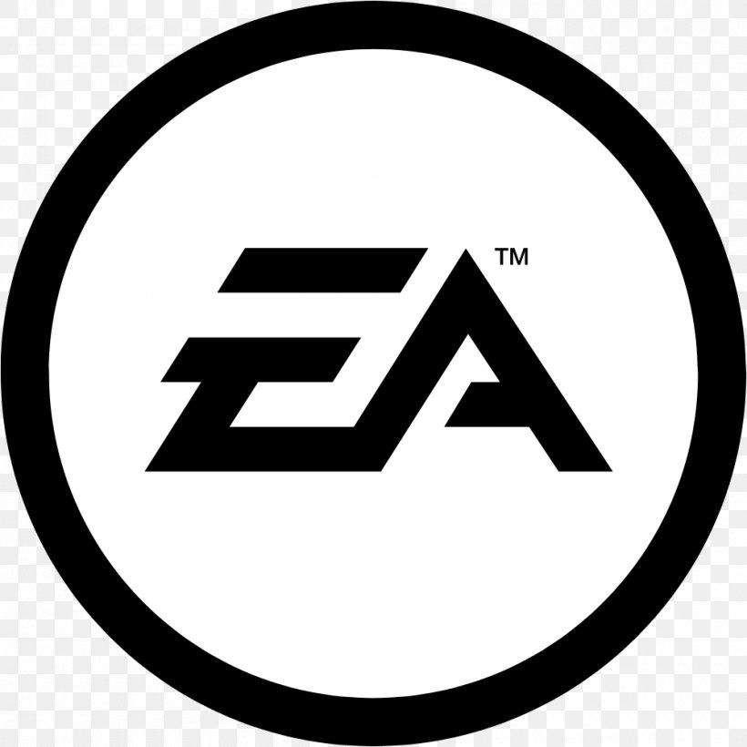 Electronic Arts Logo Video Game Redwood City EA Sports, PNG, 1000x1000px, Electronic Arts, Area, Art, Black And White, Brand Download Free