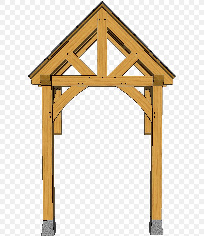 King Post Porch Queen Post Timber Roof Truss, PNG, 601x948px, King Post, Beam, Cross Bracing, Furniture, Lumber Download Free